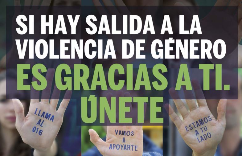Nueva campaña contra la Violencia de Género: Si hay salida a la Violencia de Género, es gracias a ti. ÚNETE