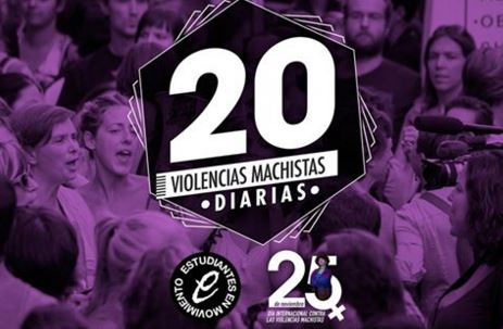 20 violencias machistas diarias